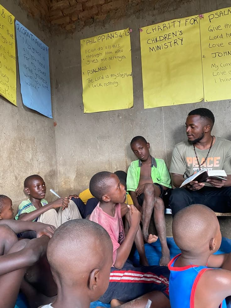 Ugandan children and community support